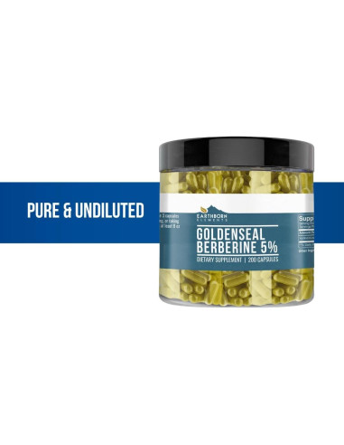 Berberina Elementos de la Tierra 200 Cápsulas Puras Sin Aditivos
