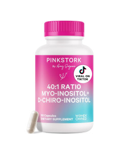 Suplemento de Inositol Pink Stork 40:1 - 90 Cápsulas