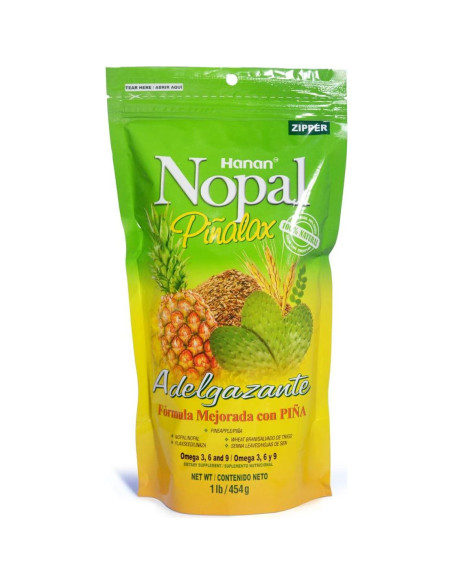 Nopal Pinalax 100% Natural Mezcla Alta en Fibra 454g