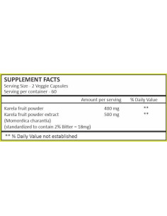 Cápsulas de Melón Amargo Herbal Hills 120 unidades 900 mg 2