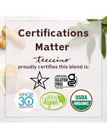 Teeccino Té Herbal Diente de León y Coco - 25 Bolsitas