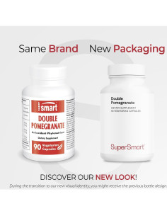 Suplemento Antioxidante Doble Granada Supersmart 90 Cápsulas 2