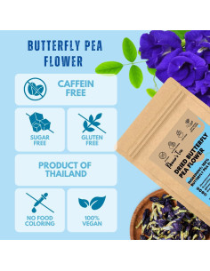 Té de Flores de Guisante Mariposa Khwan 100g - Sin Cafeína 2