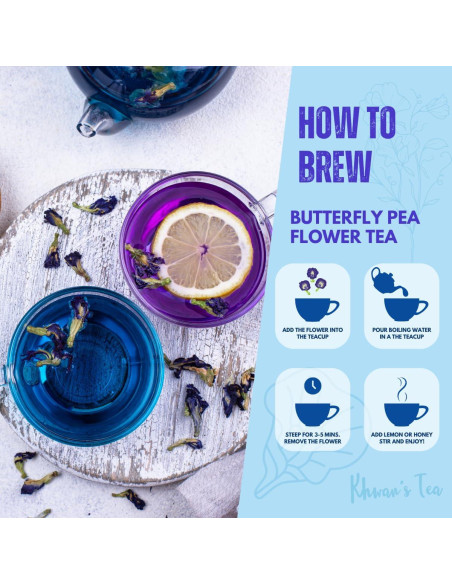 Té de Flores de Guisante Mariposa Khwan 100g - Sin Cafeína