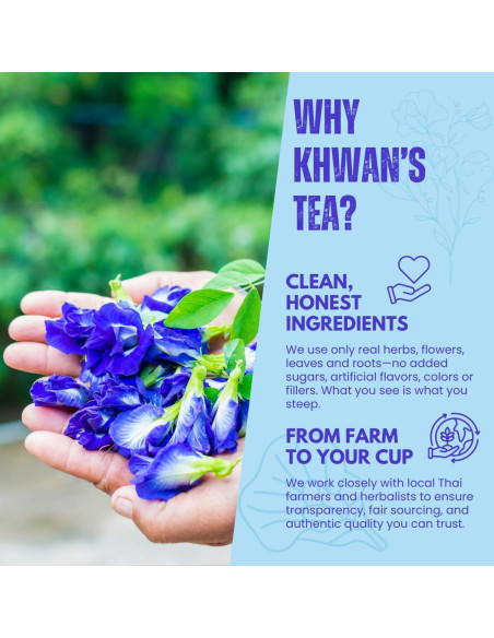 Té de Flores de Guisante Mariposa Khwan 100g - Sin Cafeína