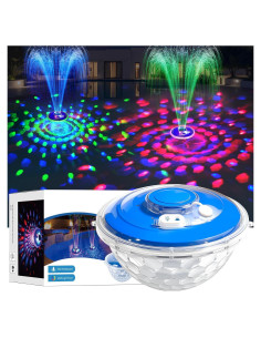Fuente de piscina flotante ChlorStar CT507L con luces LED