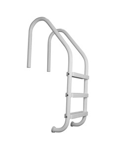Escalera de Piscina 3 Pasos Saftron Polímero Blanco 61x134.6cm 2