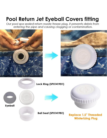 Cubiertas de Boquillas de Chorro Hayward Sp1419D 2 Paquete