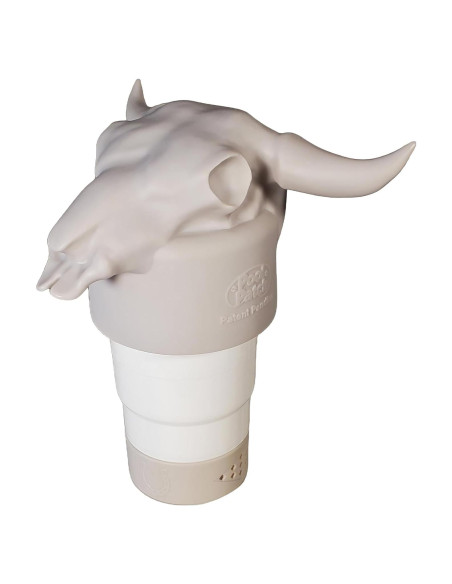 Dispensador de Cloro Flotante Cráneo de Vaca Pool Patch 3"