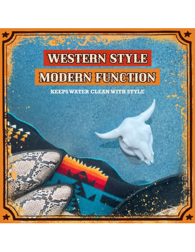 Dispensador de Cloro Flotante Cráneo de Vaca Pool Patch 3"