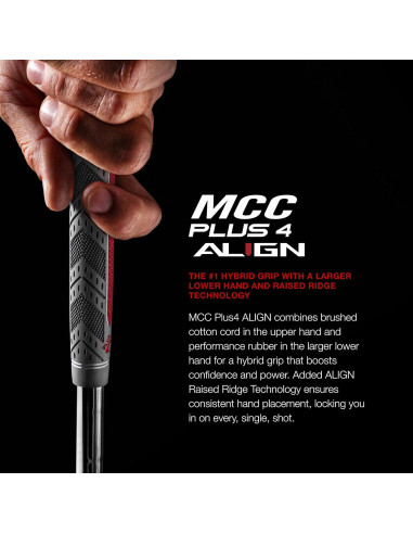 Agarre de Golf Golf Pride MCC Plus4 Align Mediano Híbrido