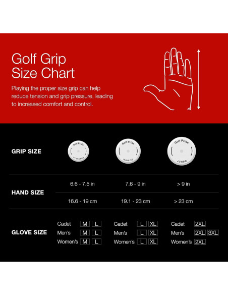 Agarre de Golf Golf Pride MCC Plus4 Align Mediano Híbrido