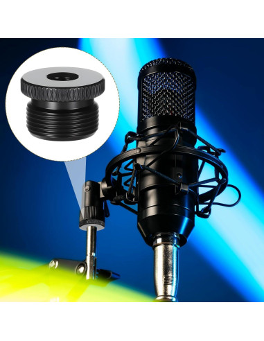 Juego de 4 adaptadores de micrófono Thinp 1/4 hembra a 5/8 macho