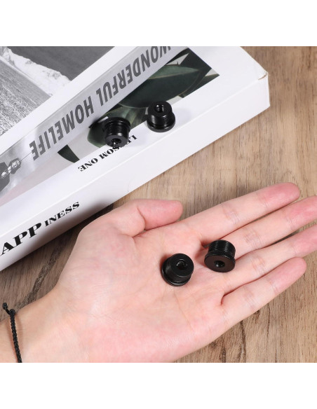 Juego de 4 adaptadores de micrófono Thinp 1/4 hembra a 5/8 macho