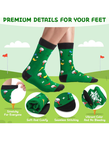 Calcetines de Golf Wildest Candy LET'S PARTEE, Talla 8-15