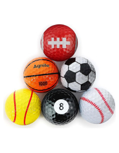 Pelotas de Golf Divertidas Golfupp - Paquete de 6 Multicolor