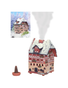 Casa de Pueblo Navideña Cerámica Midene R250 10.5 cm