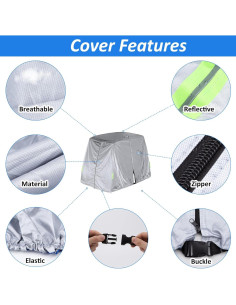 Cubre Carro de Golf SPORTYOUTH 2 Pasajeros Impermeable 2