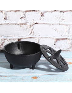 Quemador de Incienso de Hierro Fundido Grcfumo 8.5cm Negro 2