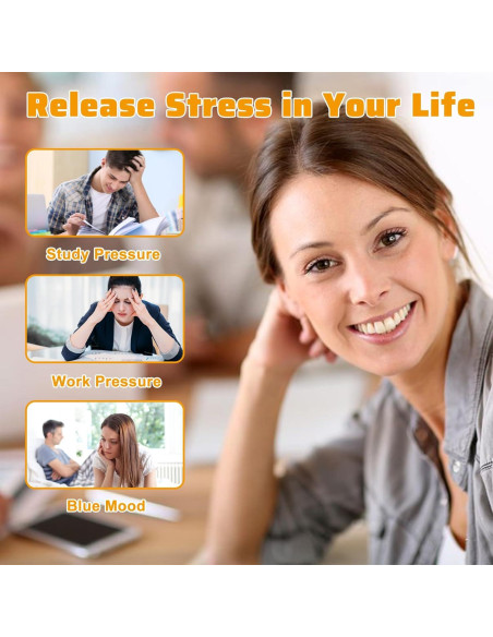 24 Anillos de Acupresión Coloridos LXUEJIE para Masaje de Dedos