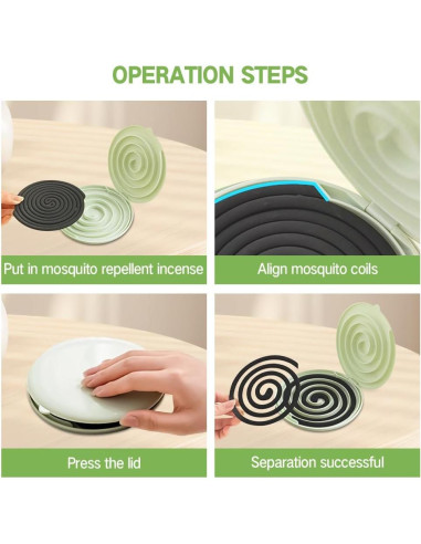 Soporte para Espirales de Mosquito Dayinkes Verde 16 cm