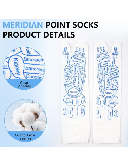 Calcetines de Masaje de Reflexología LinTsing con Herramientas