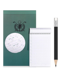 Libro de Puntuaciones de Golf Yexiya Impermeable Verde