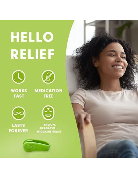 Clip de Acupresión Aculief para Mano - Alivio Estrés LI4 Verde