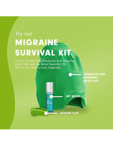 Clip de Acupresión Aculief para Mano - Alivio Estrés LI4 Verde