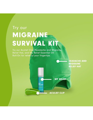 Clip de Acupresión Aculief para Mano - Alivio Estrés LI4 Verde