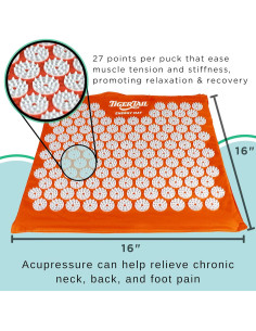 Alfombrilla de Acupresión Tiger Tail 40x40 cm para Relajación 2