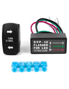 Interruptor de Palanca LED Verde CULMKARI 4Pin IP67 Universal