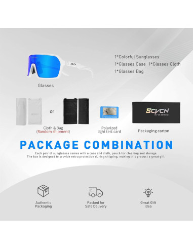 Gafas de Ciclismo Polarizadas SCVCN S61 UV400 Antideslizantes