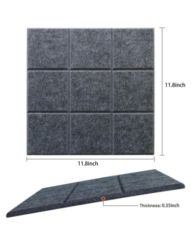 Tableros de Corcho Uoisaiko 30x30 cm - Paquete de 6 con Chinchetas