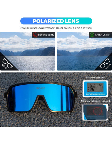 Gafas de Ciclismo Polarizadas SCVCN S61 UV400 Antideslizantes