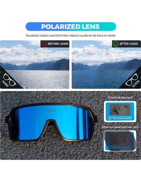 Gafas de Ciclismo Polarizadas SCVCN S61 UV400 Antideslizantes