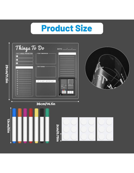 Calendario de Nevera Borrado en Seco HRPHRP 38x28 cm