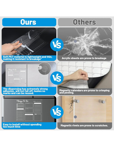 Calendario de Nevera Borrado en Seco HRPHRP 38x28 cm