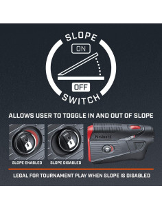 Medidor de Distancia Lásers Bushnell Tour V5 Shift Golf 4.57-1,189.74m 2