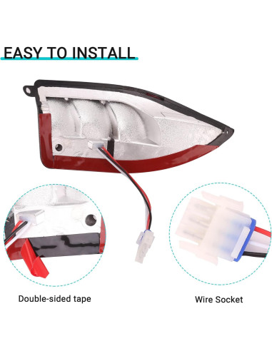 Luces Traseras 10L0L para Carro de Golf Club Car 2004+ 12V