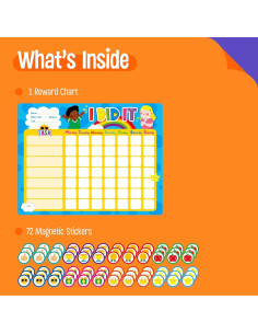 Tabla de Recompensas Magnética SpriteGru 33.7x26.4cm con 72 Imán 2