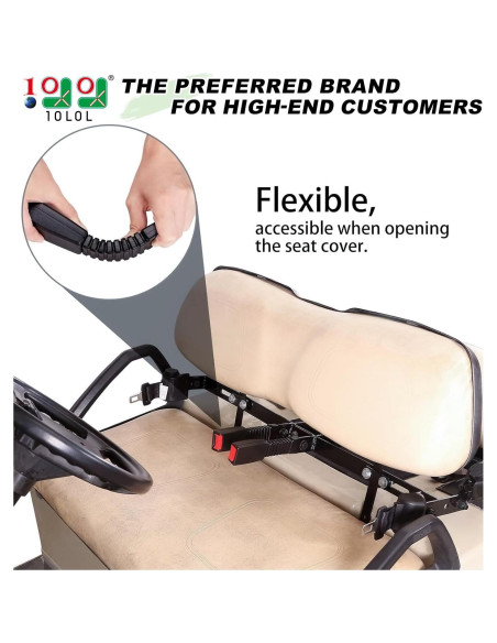 Kit de Cinturones de Seguridad Retráctiles 10L0L para Carrito de Golf