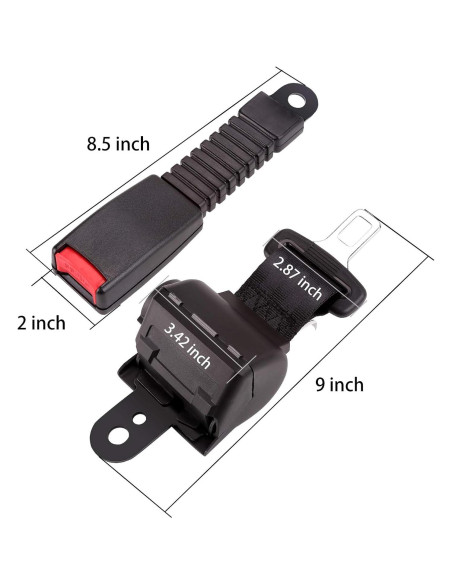 Kit de Cinturones de Seguridad Retráctiles 10L0L para Carrito de Golf