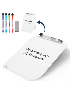 Pizarra Blanca de Escritorio TSJ OFICINA 30x20 cm Vidrio Borrable