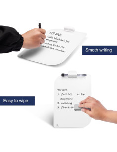 Pizarra Blanca de Escritorio TSJ OFICINA 30x20 cm Vidrio Borrable 2