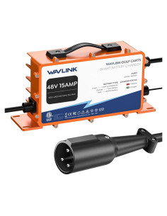 Cargador de Batería WAVLINK 48V 18A IP67 para Carrito de Golf