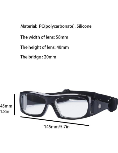 Gafas Deportivas RX para Baloncesto - Protección y Comodidad
