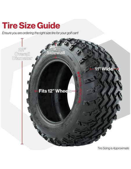 Neumático Todo Terreno GTW Rogue 22x11-12 para Carrito de Golf