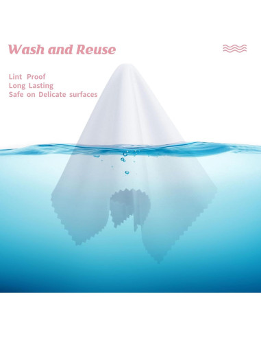 300 Paños de Microfibra para Gafas Leelosp 15x18 cm