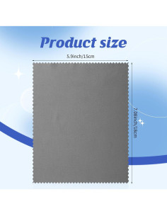 300 Paños de Microfibra Leelosp para Limpieza de Gafas 2